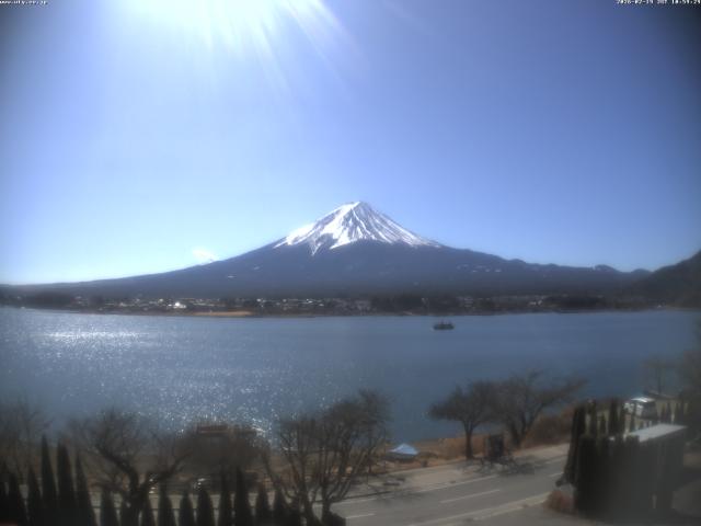 河口湖からの富士山
