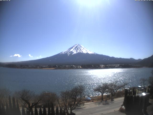 河口湖からの富士山