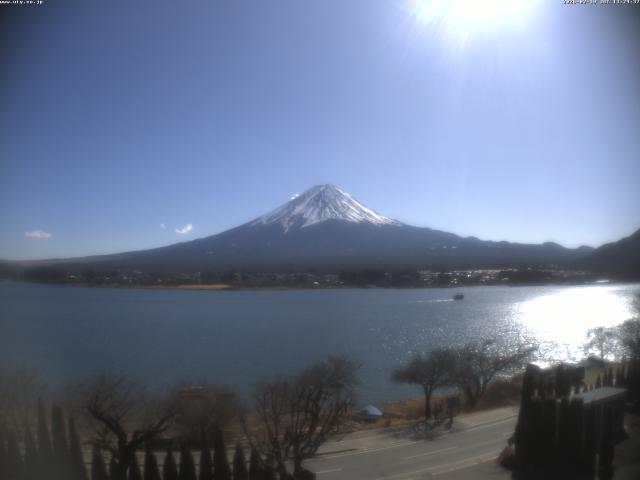 河口湖からの富士山