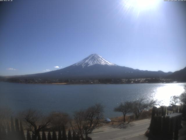 河口湖からの富士山