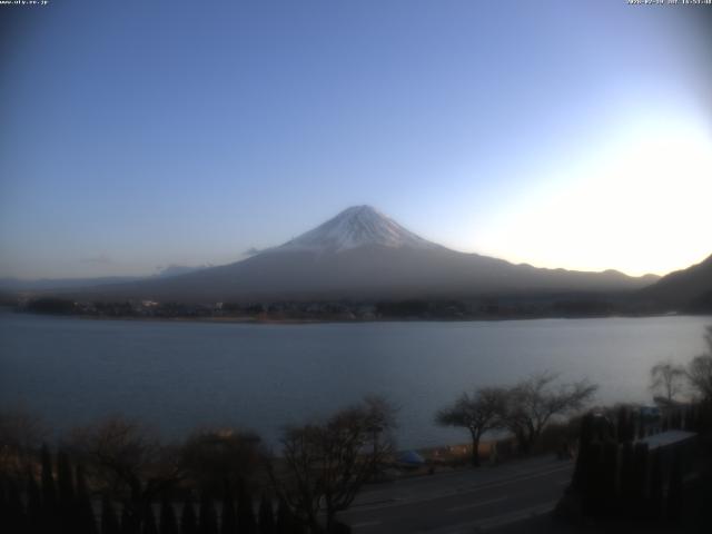 河口湖からの富士山