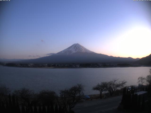 河口湖からの富士山