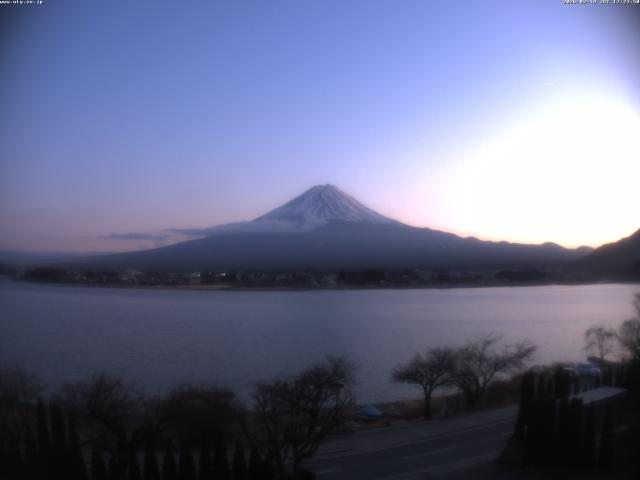 河口湖からの富士山