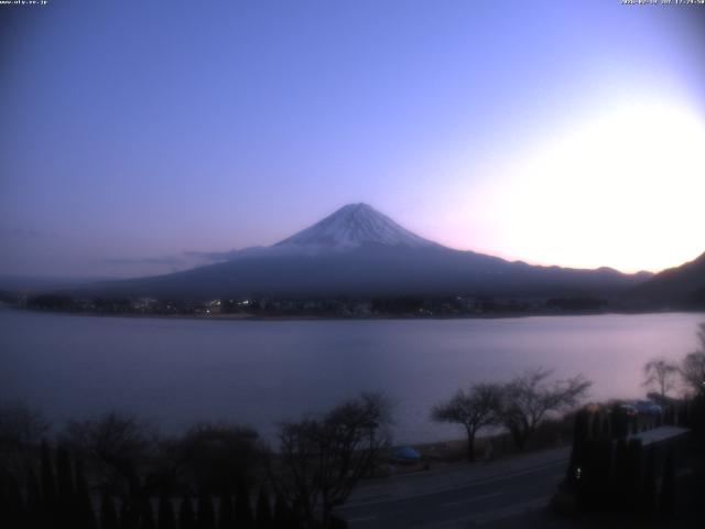 河口湖からの富士山