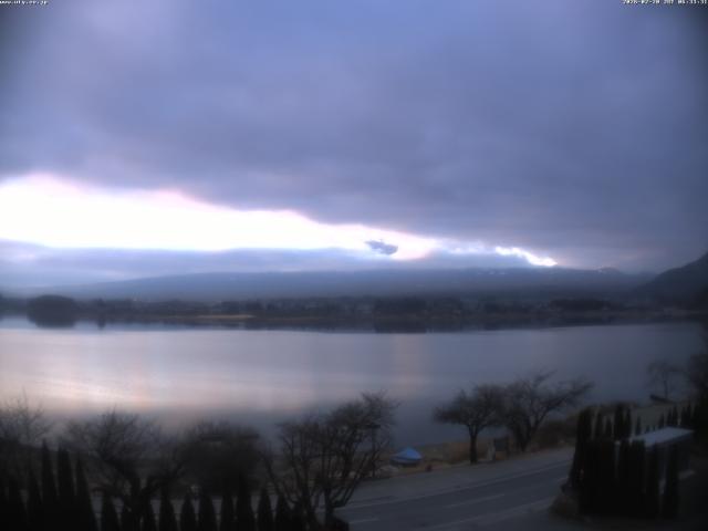 河口湖からの富士山