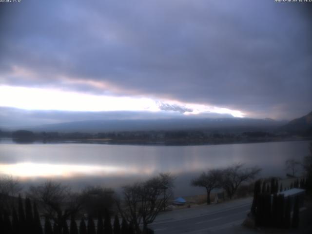 河口湖からの富士山