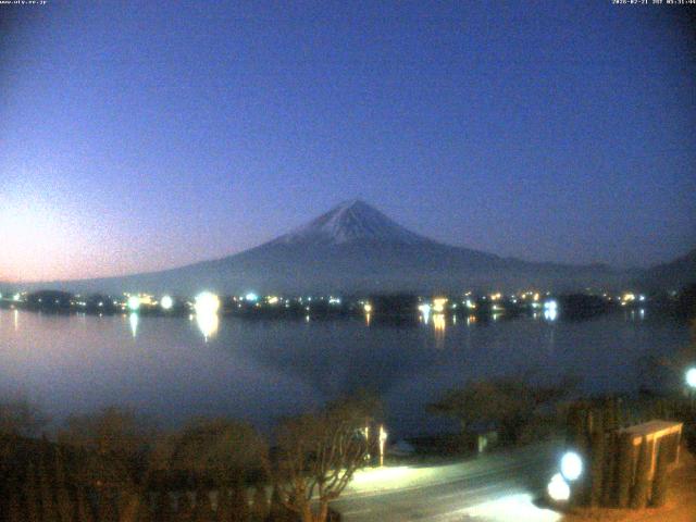 河口湖からの富士山