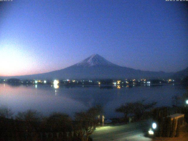 河口湖からの富士山