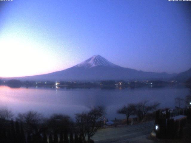 河口湖からの富士山
