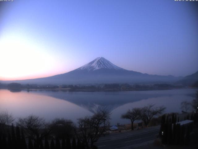 河口湖からの富士山