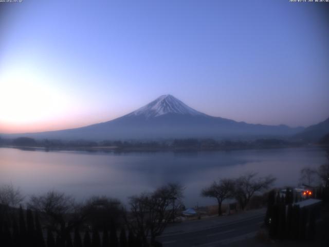 河口湖からの富士山