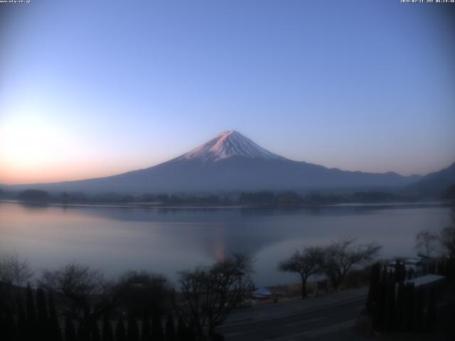 河口湖からの富士山