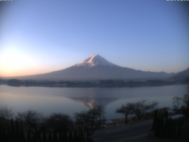 河口湖からの富士山