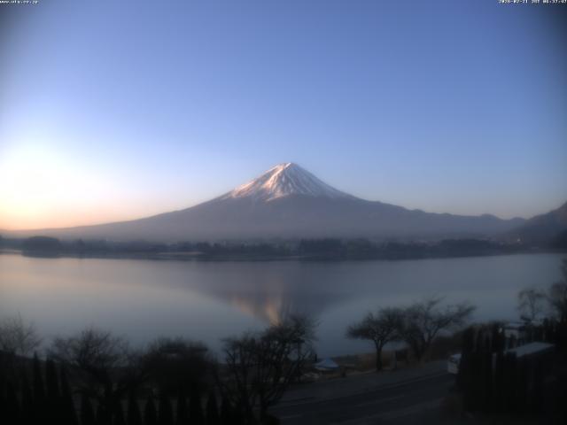 河口湖からの富士山