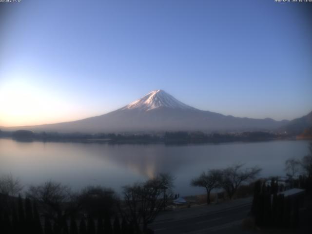 河口湖からの富士山