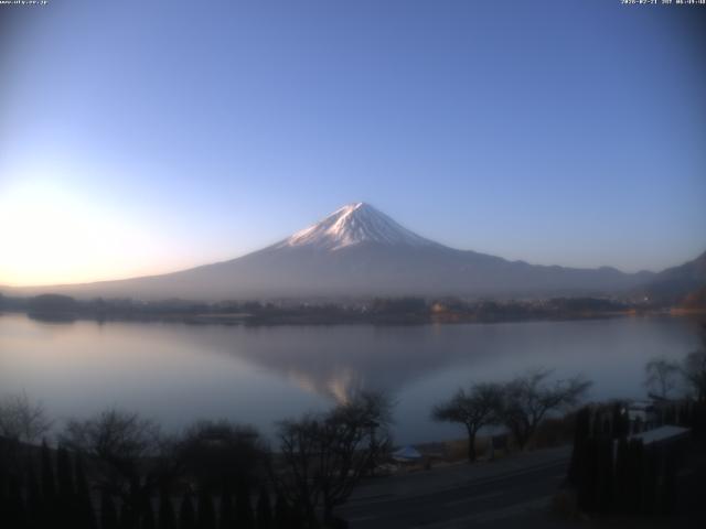 河口湖からの富士山