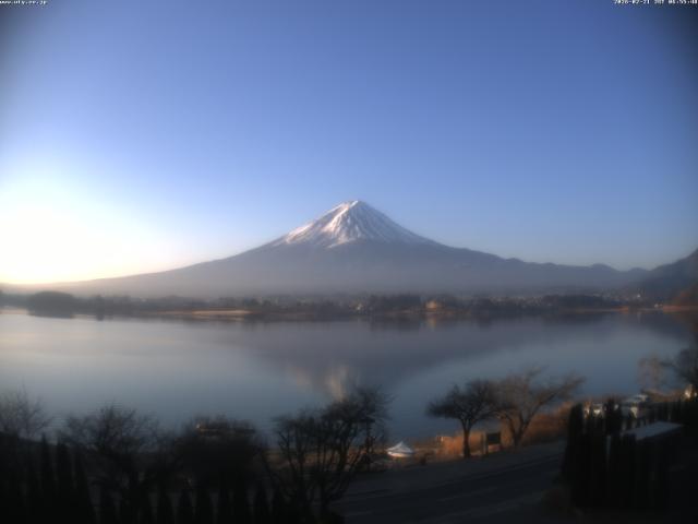 河口湖からの富士山