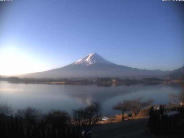 河口湖からの富士山