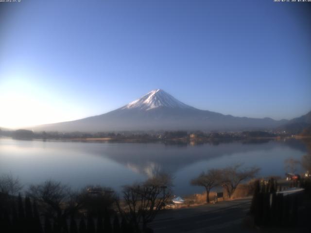 河口湖からの富士山