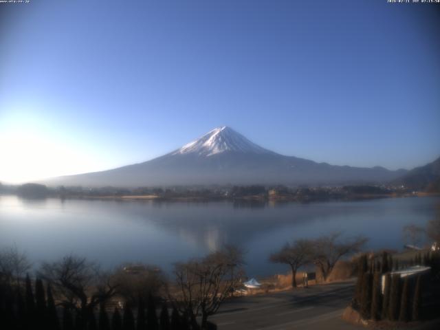 河口湖からの富士山