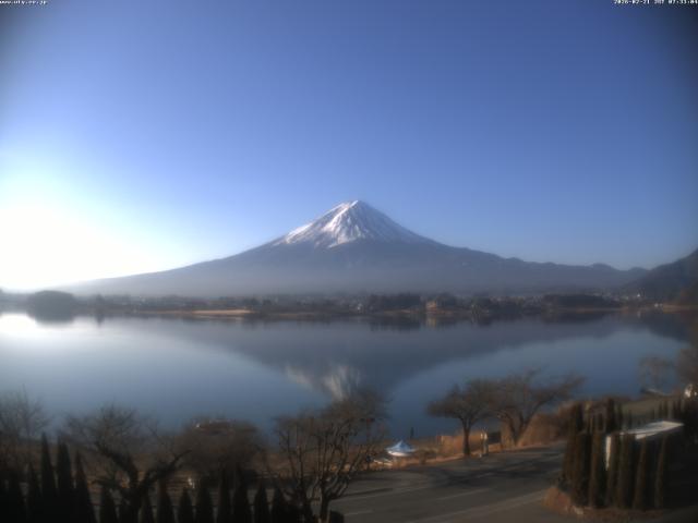 河口湖からの富士山