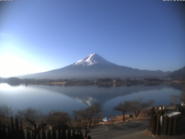 河口湖からの富士山