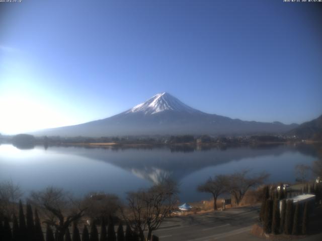河口湖からの富士山