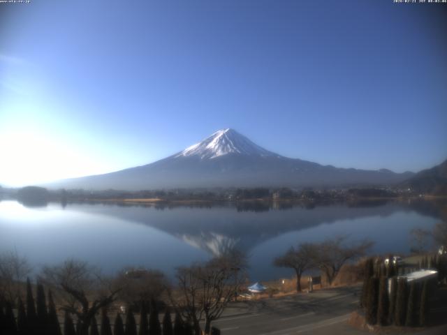 河口湖からの富士山