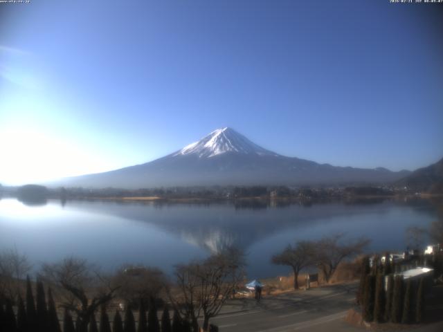 河口湖からの富士山