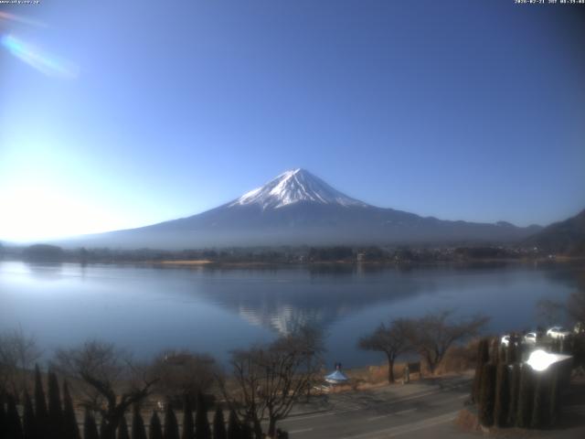 河口湖からの富士山