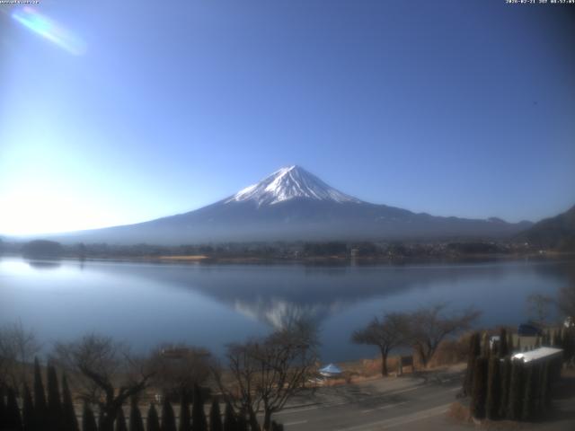 河口湖からの富士山