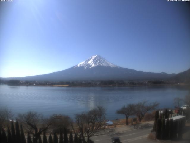 河口湖からの富士山