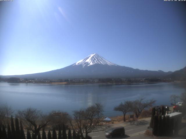 河口湖からの富士山
