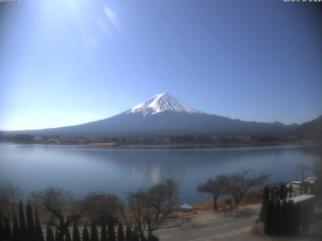 河口湖からの富士山