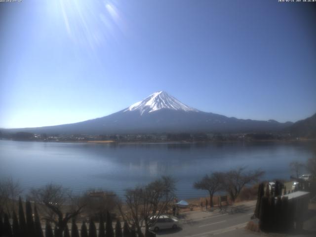 河口湖からの富士山