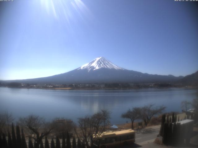 河口湖からの富士山