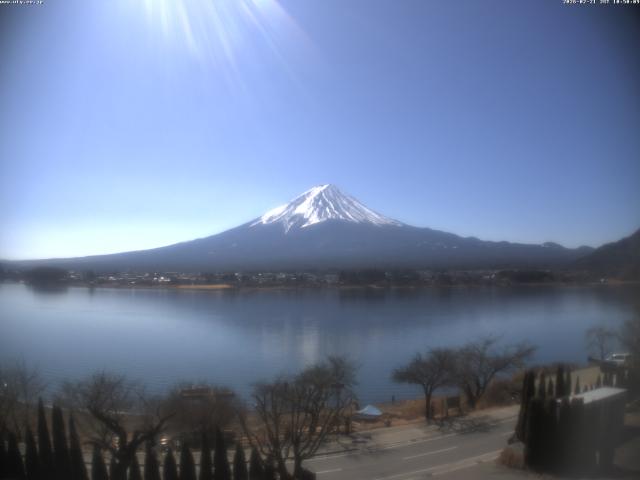 河口湖からの富士山