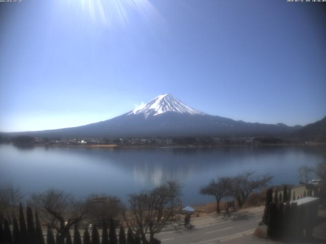 河口湖からの富士山