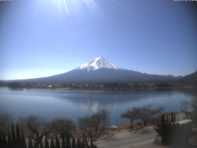 河口湖からの富士山