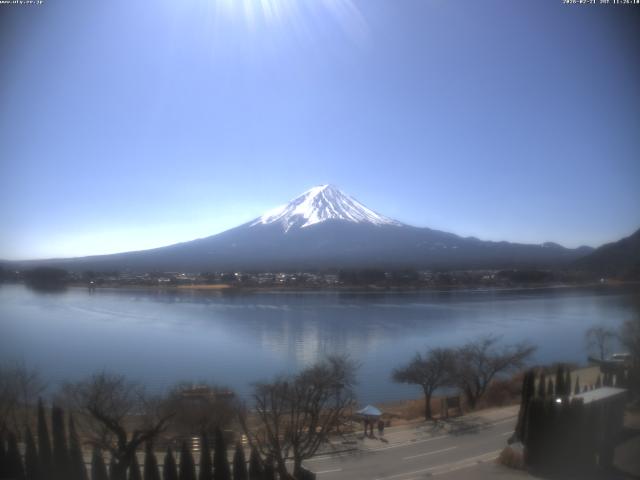 河口湖からの富士山