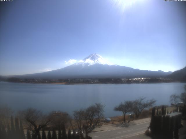 河口湖からの富士山