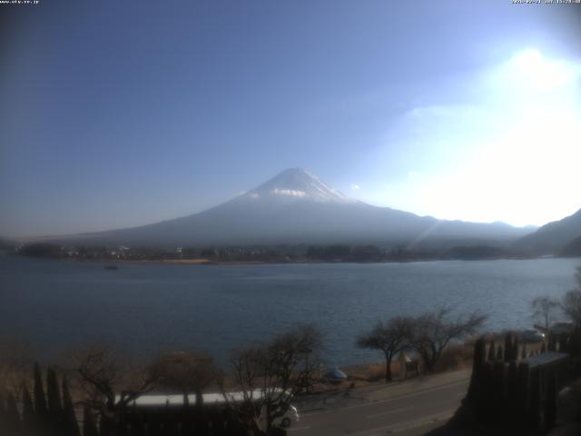 河口湖からの富士山
