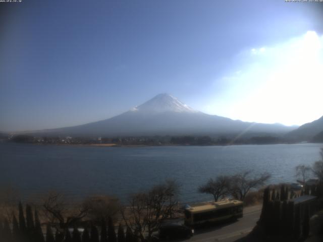 河口湖からの富士山