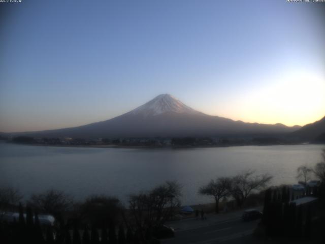 河口湖からの富士山