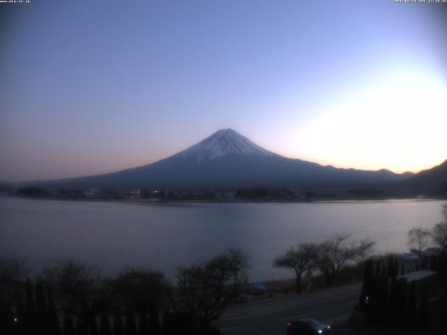 河口湖からの富士山