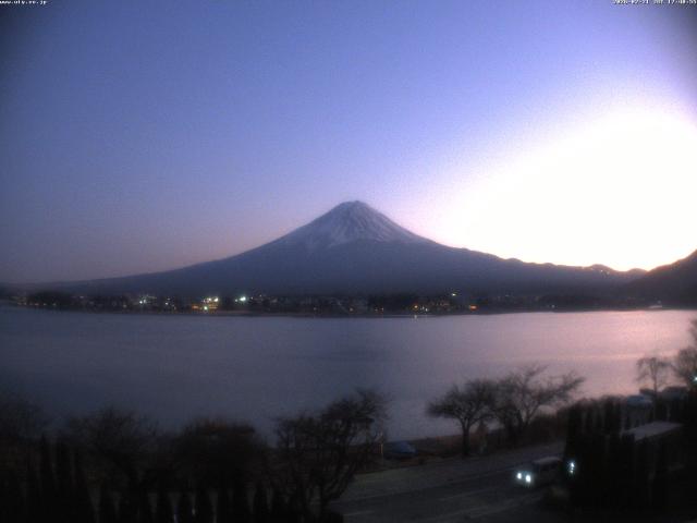 河口湖からの富士山
