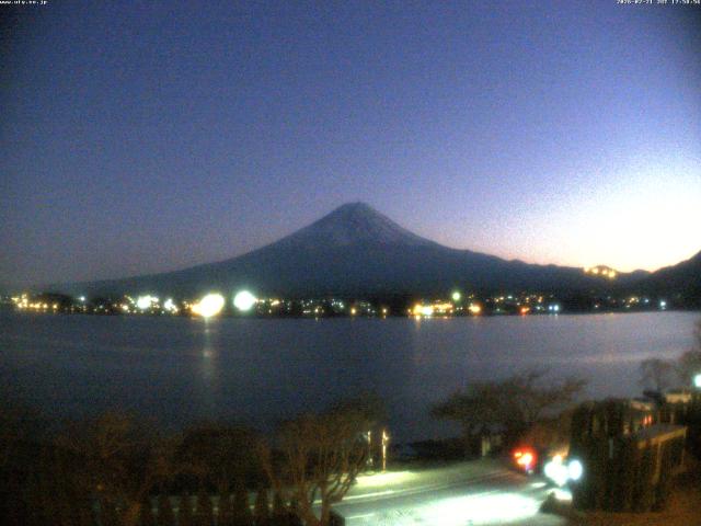 河口湖からの富士山