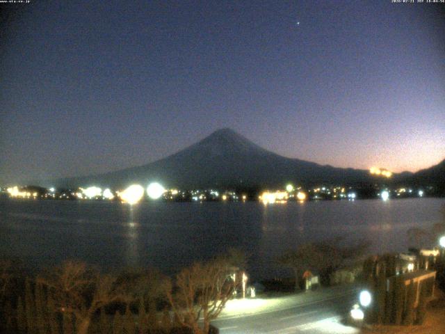 河口湖からの富士山
