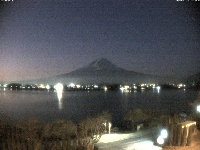 河口湖からの富士山