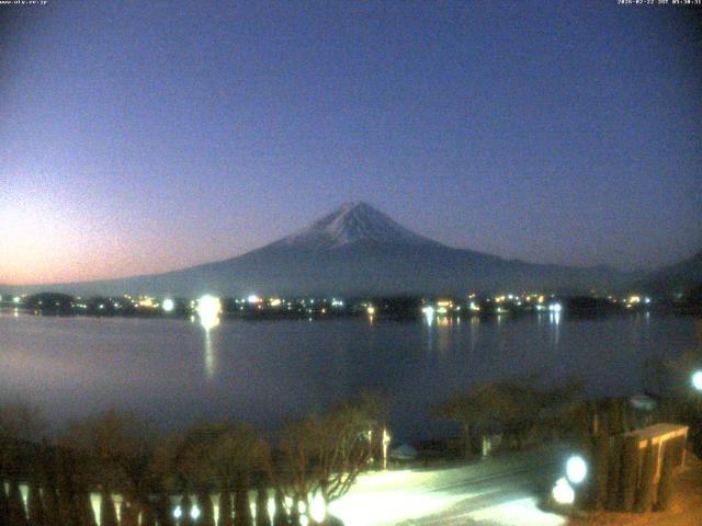 河口湖からの富士山
